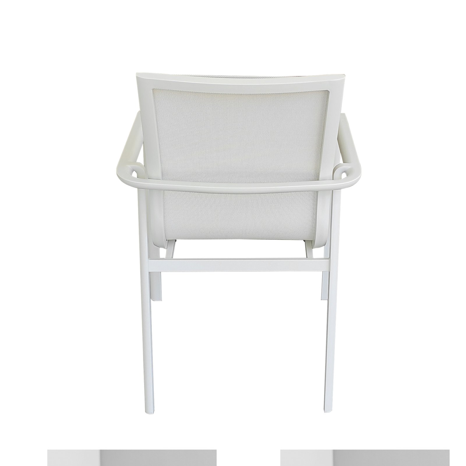 Poltrona da giardino impilabile in alluminio e textilene 65x57x90 cm - LORILNOR Poltrona da giardino impilabile in alluminio e textilene 65x57x90 cm - LORILNOR