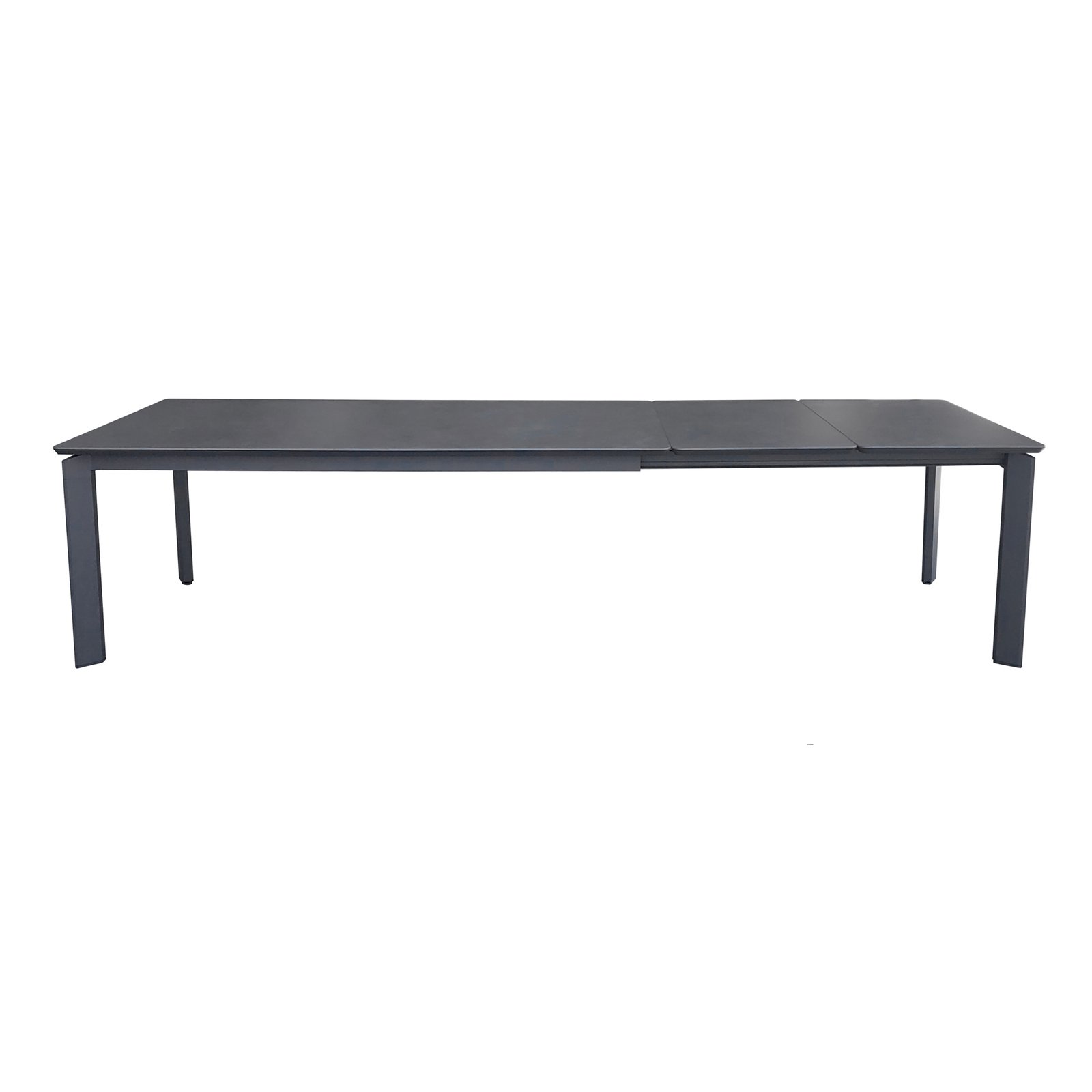 Tavolo da giardino allungabile in alluminio con piano in pietra effetto marmo 200/260/320x90x75 cm - BELILTHAS Tavolo da giardino allungabile in alluminio con piano in pietra effetto marmo 200/260/320x90x75 cm - BELILTHAS