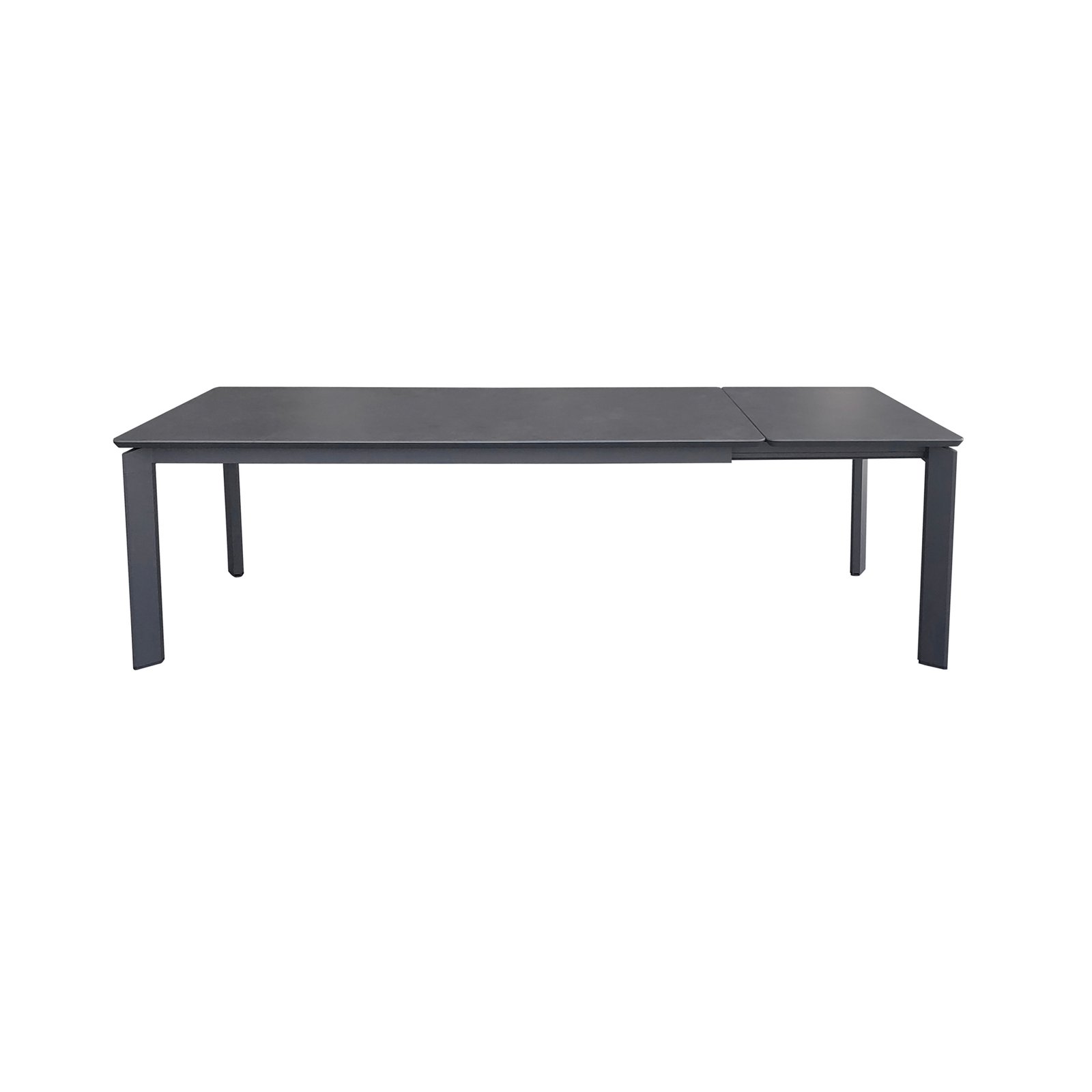 Tavolo da giardino allungabile in alluminio con piano in pietra effetto marmo 200/260/320x90x75 cm - BELILTHAS Tavolo da giardino allungabile in alluminio con piano in pietra effetto marmo 200/260/320x90x75 cm - BELILTHAS