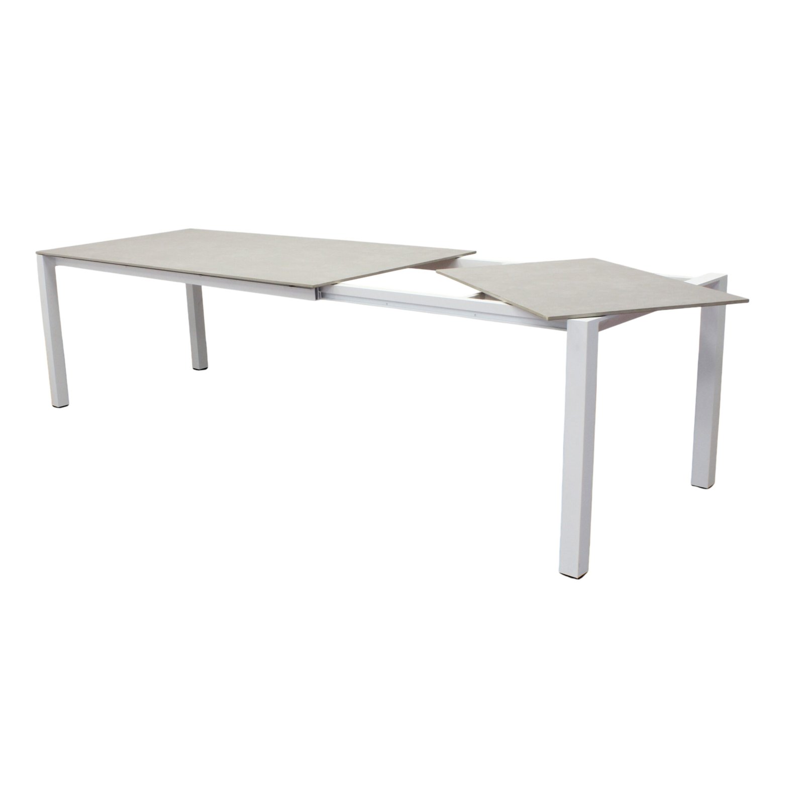 Tavolo da giardino allungabile in alluminio con piano in pietra 180/240x90x75 cm - ORANMOND Tavolo da giardino allungabile in alluminio con piano in pietra 180/240x90x75 cm - ORANMOND