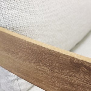 Set salotto da giardino 180x74x66 cm in alluminio effetto legno con cuscini - ULULRIC Set salotto da giardino 180x74x66 cm in alluminio effetto legno con cuscini - ULULRIC