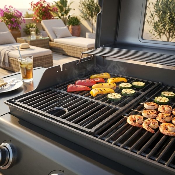 Griglia piccola in ghisa per barbecue 22x41,5 cm - SELENVIA