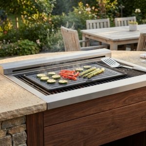 Piastra in ghisa piccola per barbecue da esterno 22x41,5 cm - SELENVIA Piastra in ghisa piccola per barbecue da esterno 22x41,5 cm - SELENVIA