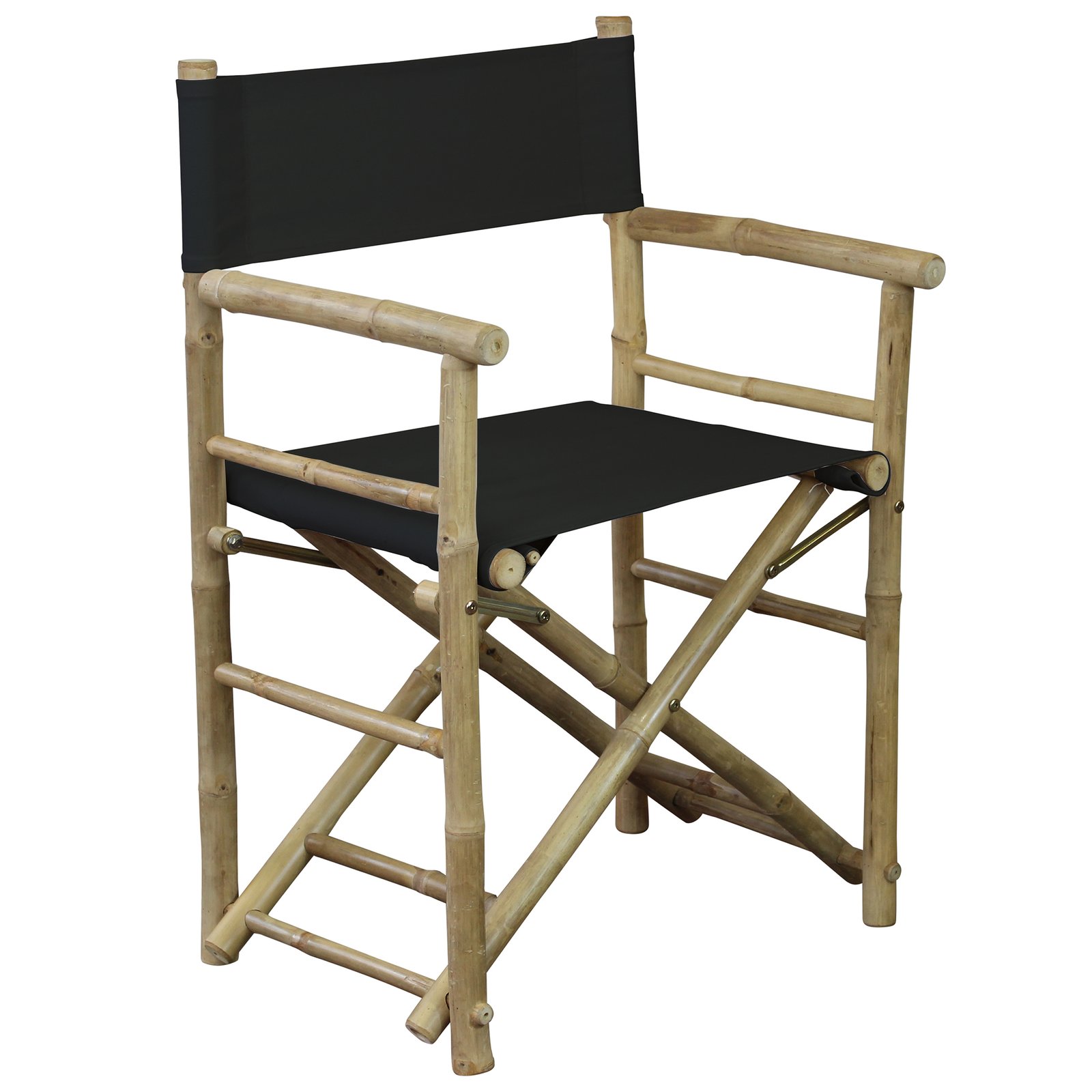Sedia regista pieghevole da esterno in bambù con seduta in tessuto 60x44x88 cm - ORORLUNA