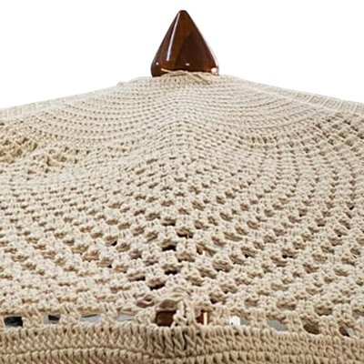 Ombrellone da giardino a palo centrale in cotone fatto a mano 182x182x213 cm - KALURLIA