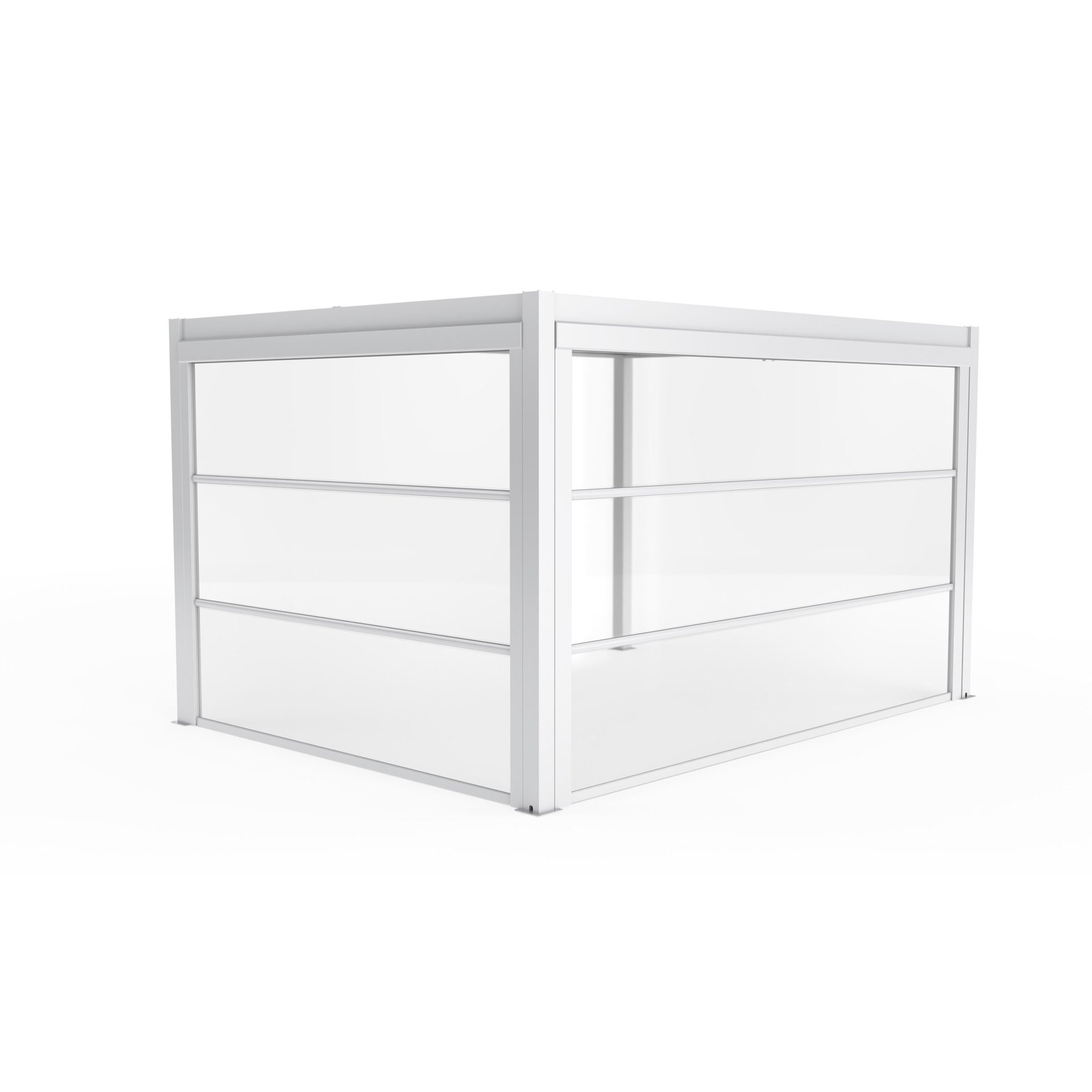 Parete Laterale in PVC Trasparente per Pergola Bioclimatica 270x9x238 cm - ALULNOR Parete Laterale in PVC Trasparente per Pergola Bioclimatica 270x9x238 cm - ALULNOR
