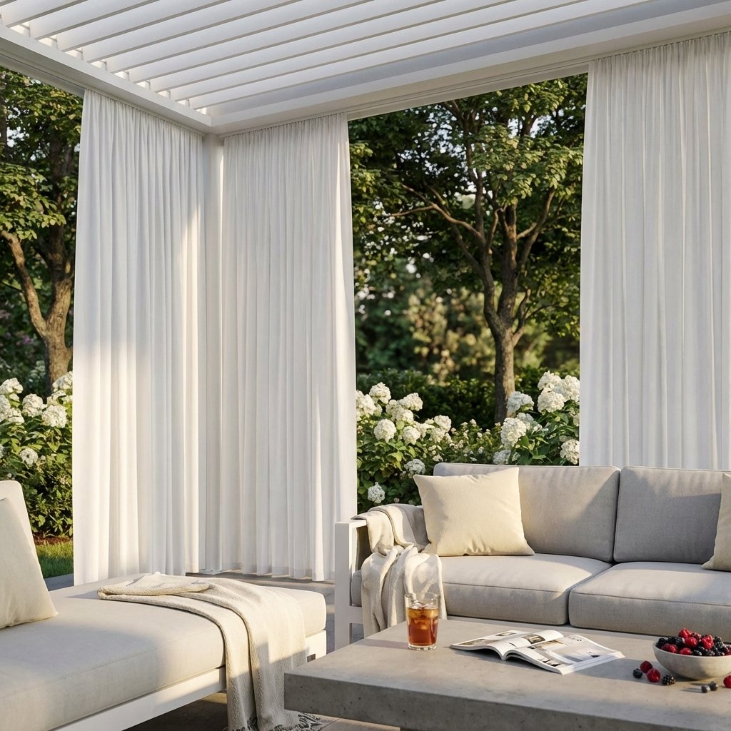 Tenda interna per pergola bioclimatica lato 4 metri 370x238 cm - NORORVIA Tenda interna per pergola bioclimatica lato 4 metri 370x238 cm - NORORVIA