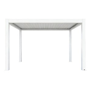 Pergola Bioclimatica in Alluminio con Lamelle Frangisole Motorizzate 300x300x250 cm - RALARON Pergola Bioclimatica in Alluminio con Lamelle Frangisole Motorizzate 300x300x250 cm - RALARON