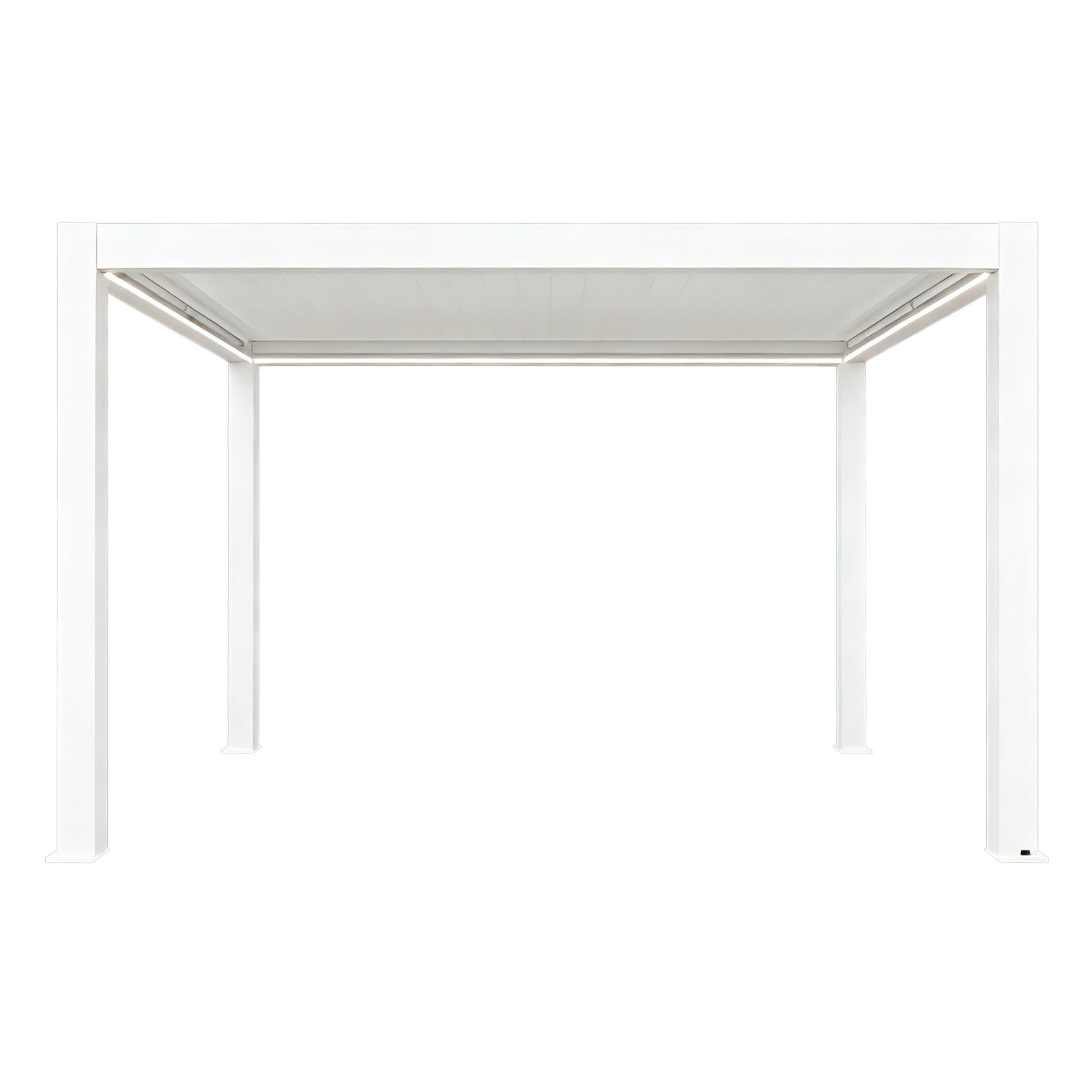 Pergola Bioclimatica in Alluminio con Lamelle Frangisole Motorizzate 300x300x250 cm - RALARON Pergola Bioclimatica in Alluminio con Lamelle Frangisole Motorizzate 300x300x250 cm - RALARON