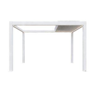 Pergola Bioclimatica in Alluminio con Lamelle Frangisole Motorizzate 300x300x250 cm - RALARON Pergola Bioclimatica in Alluminio con Lamelle Frangisole Motorizzate 300x300x250 cm - RALARON