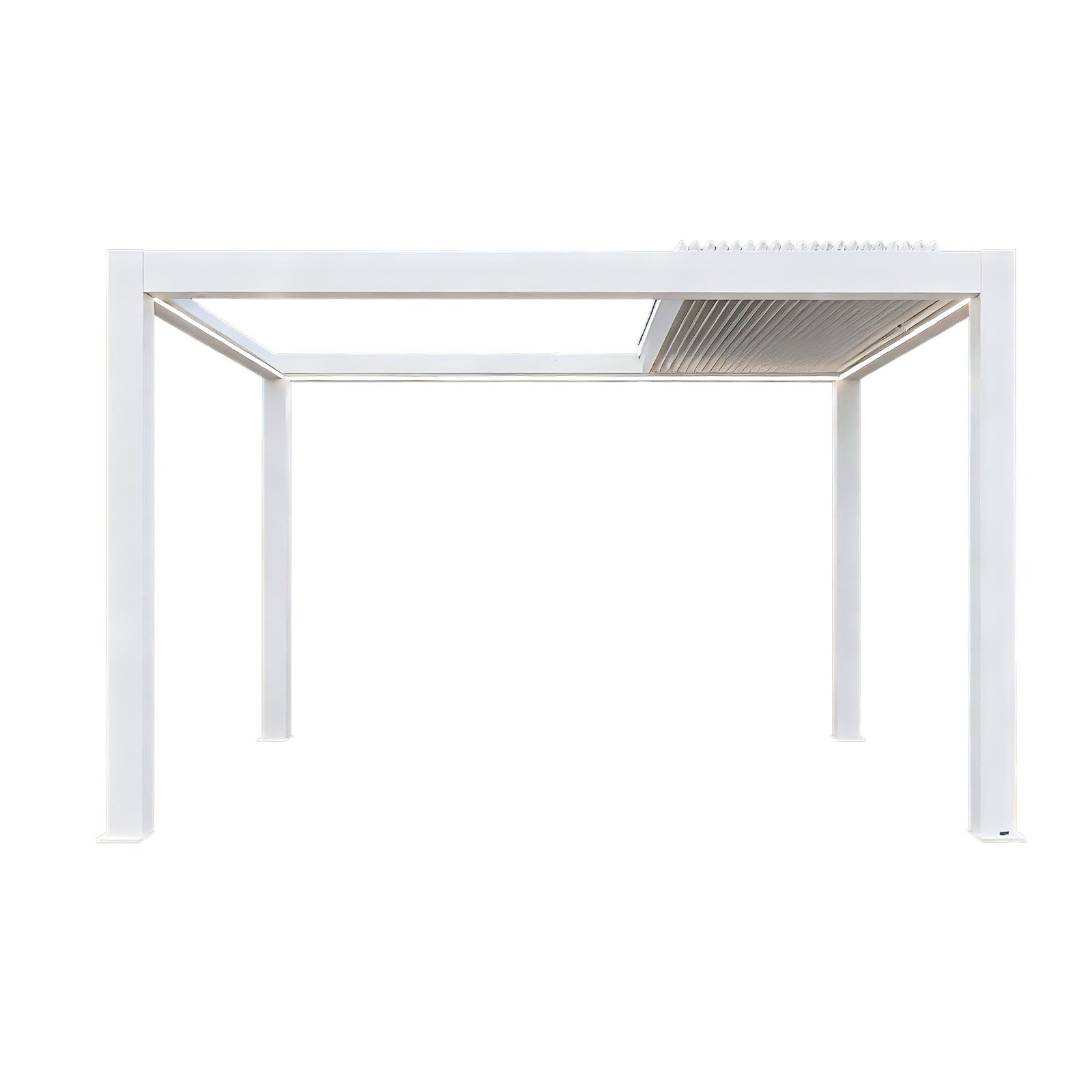 Pergola Bioclimatica in Alluminio con Lamelle Frangisole Motorizzate 300x300x250 cm - RALARON Pergola Bioclimatica in Alluminio con Lamelle Frangisole Motorizzate 300x300x250 cm - RALARON