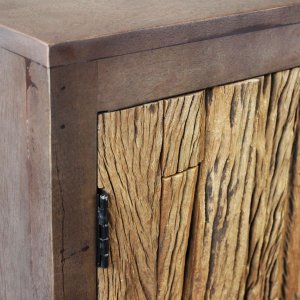 Credenza rustica in legno con 2 ante e 3 cassetti 160x40x85 cm - RALONRIEL Credenza rustica in legno con 2 ante e 3 cassetti 160x40x85 cm - RALONRIEL