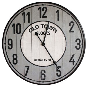 Orologio da parete XL in legno di pino cm 92x6x92 - LEYTON