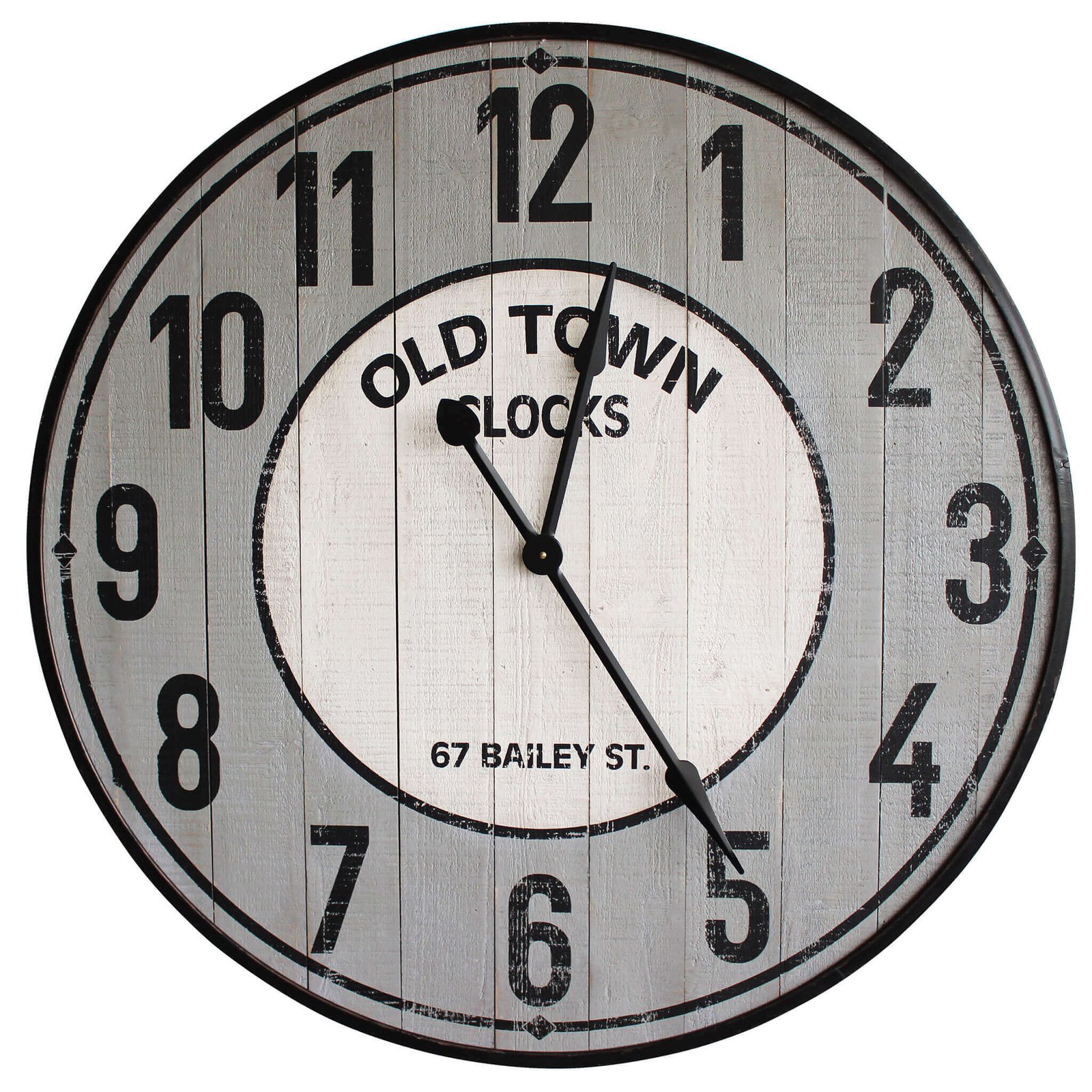 Orologio da parete XL in legno di pino cm 92x6x92 - LEYTON