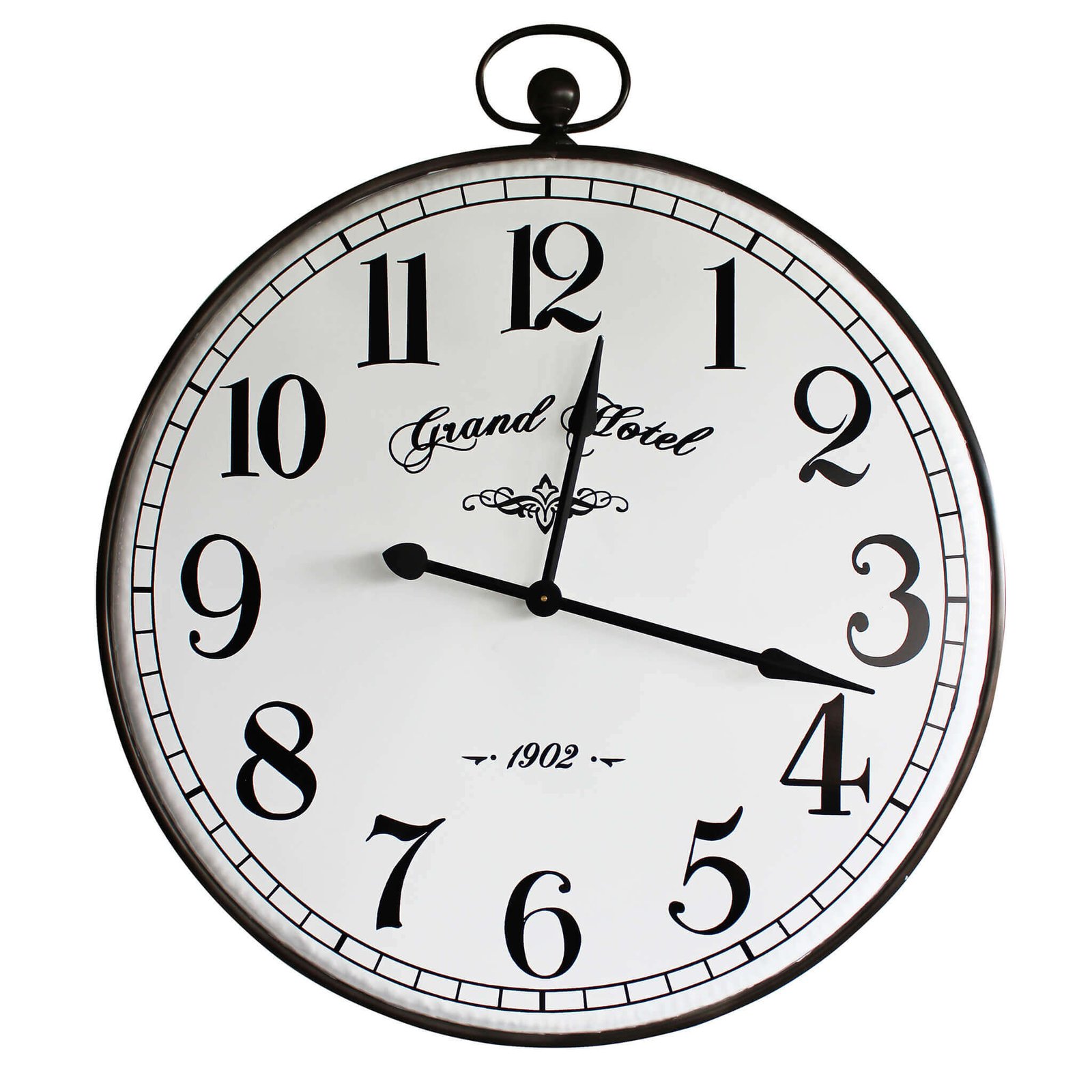 Orologio da parete XL in acciaio e vetro bianco 92x8,7x105,5 cm - CARL Orologio da parete XL in acciaio e vetro bianco 92x8,7x105,5 cm - CARL
