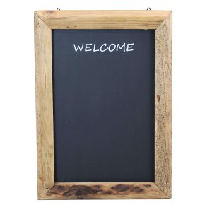 Lavagna in legno di pino riciclato 50,5x3,5x70,5 cm marrone rustica - PINE