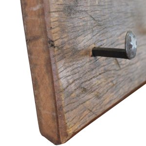 Appendiabiti da parete in legno riciclato stile industriale rustico 60x8x15 cm - ALUVIA Appendiabiti da parete in legno riciclato stile industriale rustico 60x8x15 cm - ALUVIA