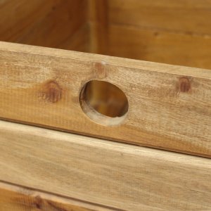 Set 3 cassette portaoggetti in legno di mogano naturale 44x37x30 cm - TOROTHAS Set 3 cassette portaoggetti in legno di mogano naturale 44x37x30 cm - TOROTHAS