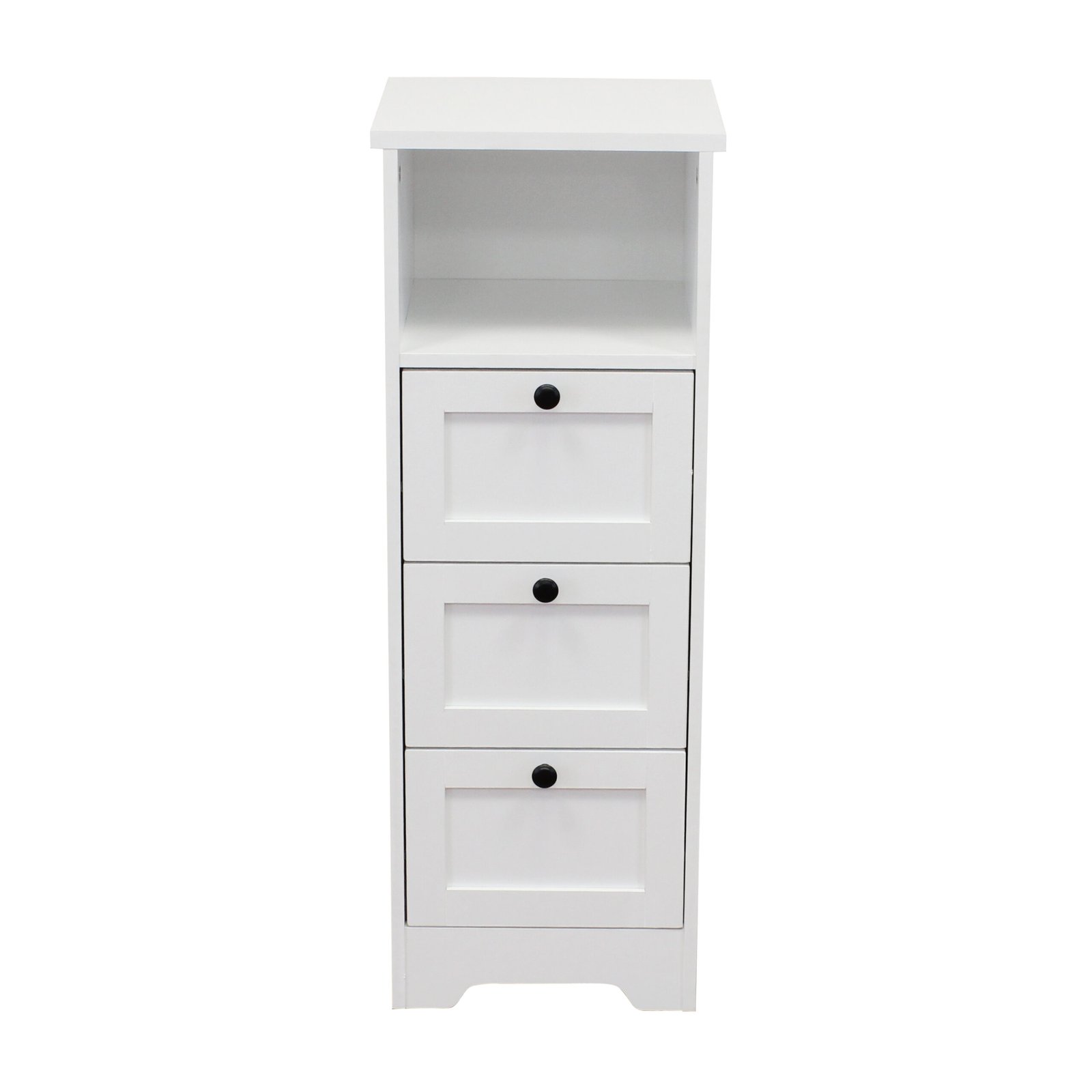 Mobiletto da bagno in legno con vano a giorno e 3 cassetti 81,5x30x30 cm - ZELULCUS Mobiletto da bagno in legno con vano a giorno e 3 cassetti 81,5x30x30 cm - ZELULCUS