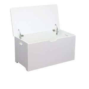 Baule portagiochi in legno per bambini con coperchio 78x38x40 cm - HELUVEN