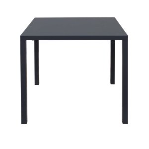 Tavolo da esterno quadrato autolivellante in alluminio 80x80x75 cm antracite - ZELALIA