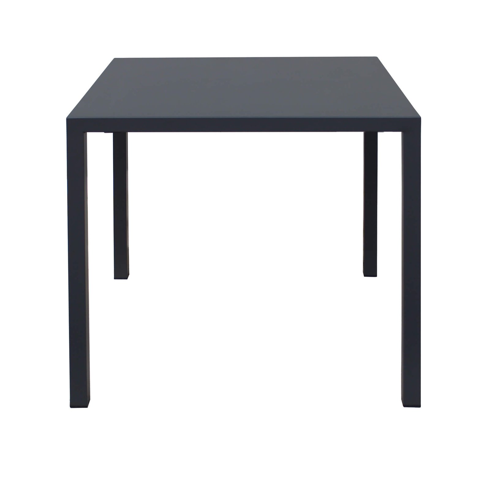 Tavolo da esterno quadrato autolivellante in alluminio 80x80x75 cm antracite - ZELALIA