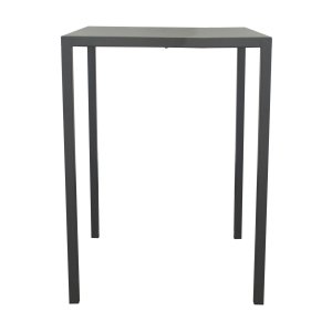 Tavolo alto da bar quadrato in metallo antracite 80x80x110 cm - ZELALIA Tavolo alto da bar quadrato in metallo antracite 80x80x110 cm - ZELALIA