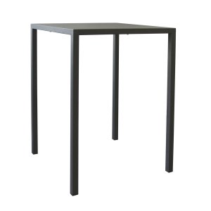 Tavolo bar da esterno autolivellante in alluminio antracite 60x80 h110 cm - ZELALIA Tavolo bar da esterno autolivellante in alluminio antracite 60x80 h110 cm - ZELALIA