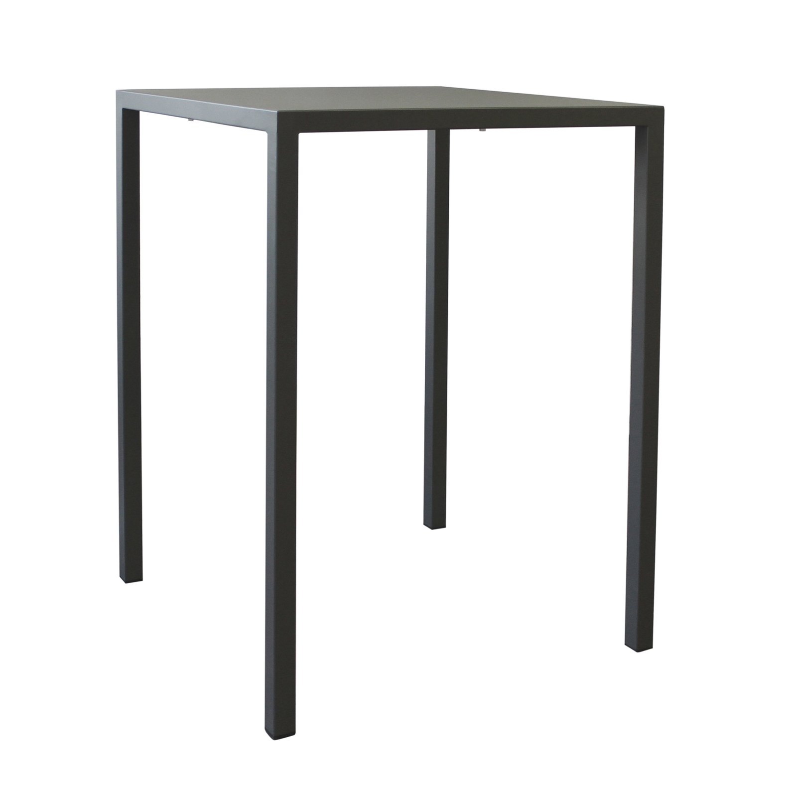 Tavolo bar da esterno autolivellante in alluminio antracite 60x80 h110 cm - ZELALIA Tavolo bar da esterno autolivellante in alluminio antracite 60x80 h110 cm - ZELALIA