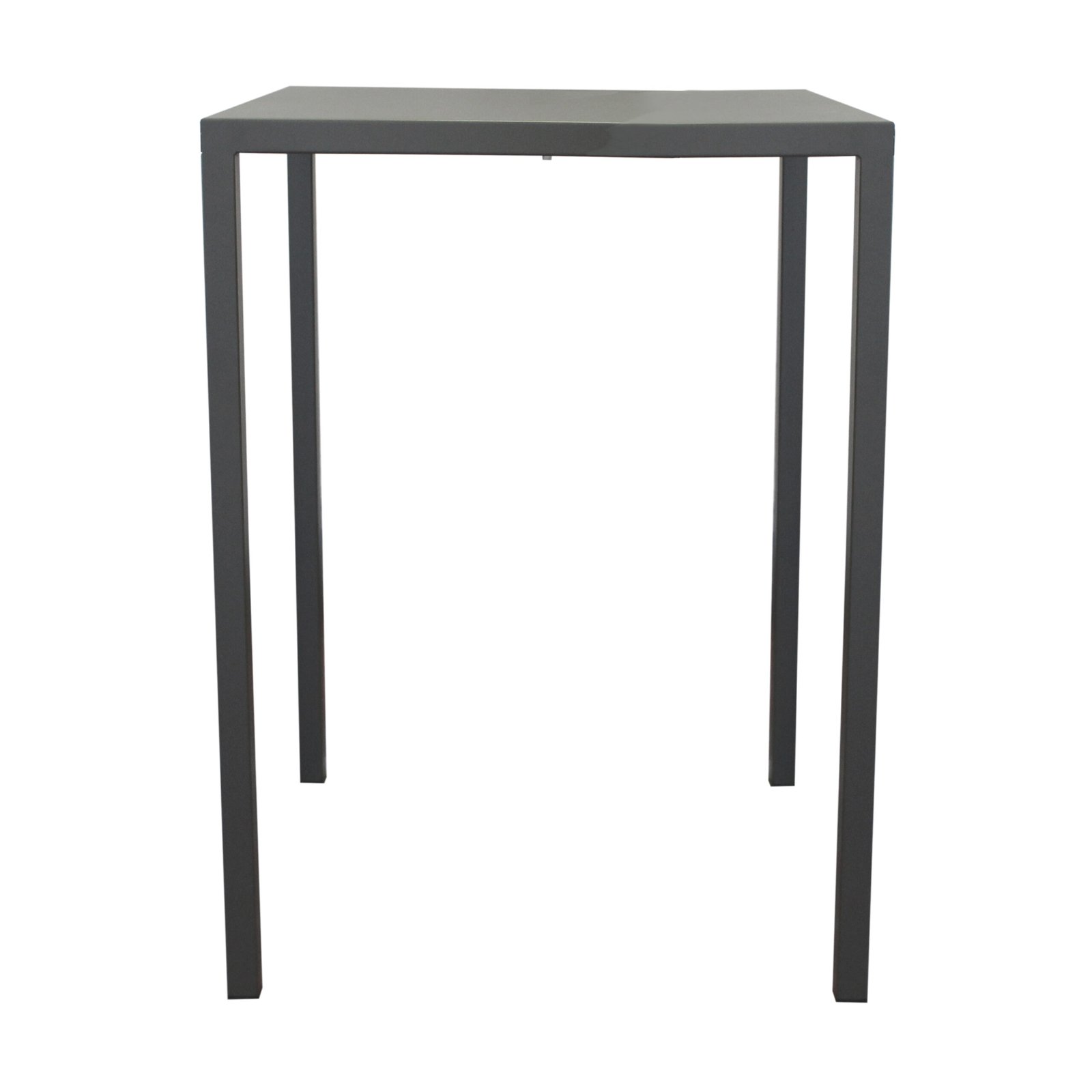 Tavolo alto da bar per esterno in alluminio antracite 90x90x110 cm - ZELALIA Tavolo alto da bar per esterno in alluminio antracite 90x90x110 cm - ZELALIA