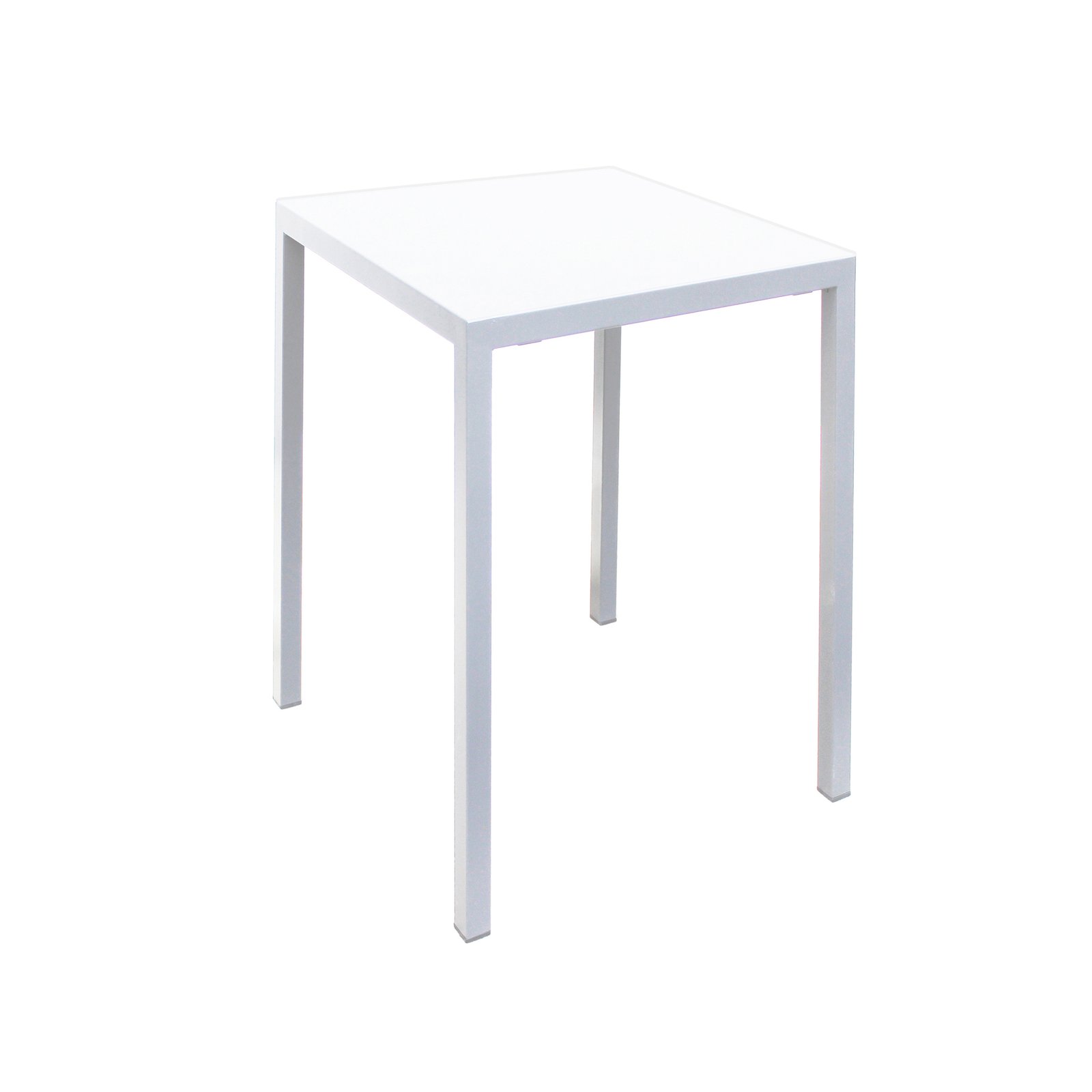Tavolo alto da bar quadrato 90x90 cm altezza 110 cm bianco - ZELALIA Tavolo alto da bar quadrato 90x90 cm altezza 110 cm bianco - ZELALIA