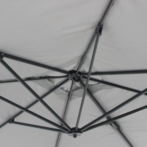 Ombrellone da giardino a braccio decentrato quadrato 300x300 cm in alluminio - CORONVEX Ombrellone da giardino a braccio decentrato quadrato 300x300 cm in alluminio - CORONVEX