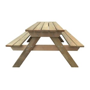 Tavolo da picnic in pino impregnato con panche 200x148x70 cm - PICNIC Tavolo da picnic in pino impregnato con panche 200x148x70 cm - PICNIC