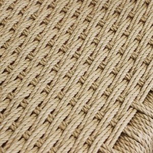Poltrona da giardino impilabile in teak con seduta intrecciata 59x60x80 cm - LORERON
