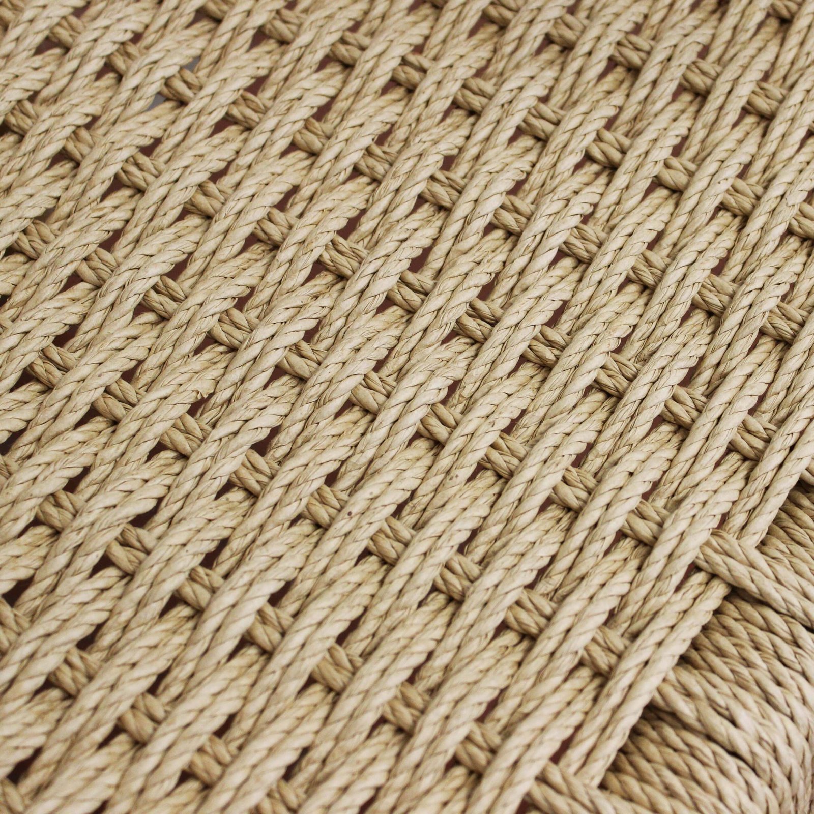 Poltrona da giardino impilabile in teak con seduta intrecciata 59x60x80 cm - LORERON
