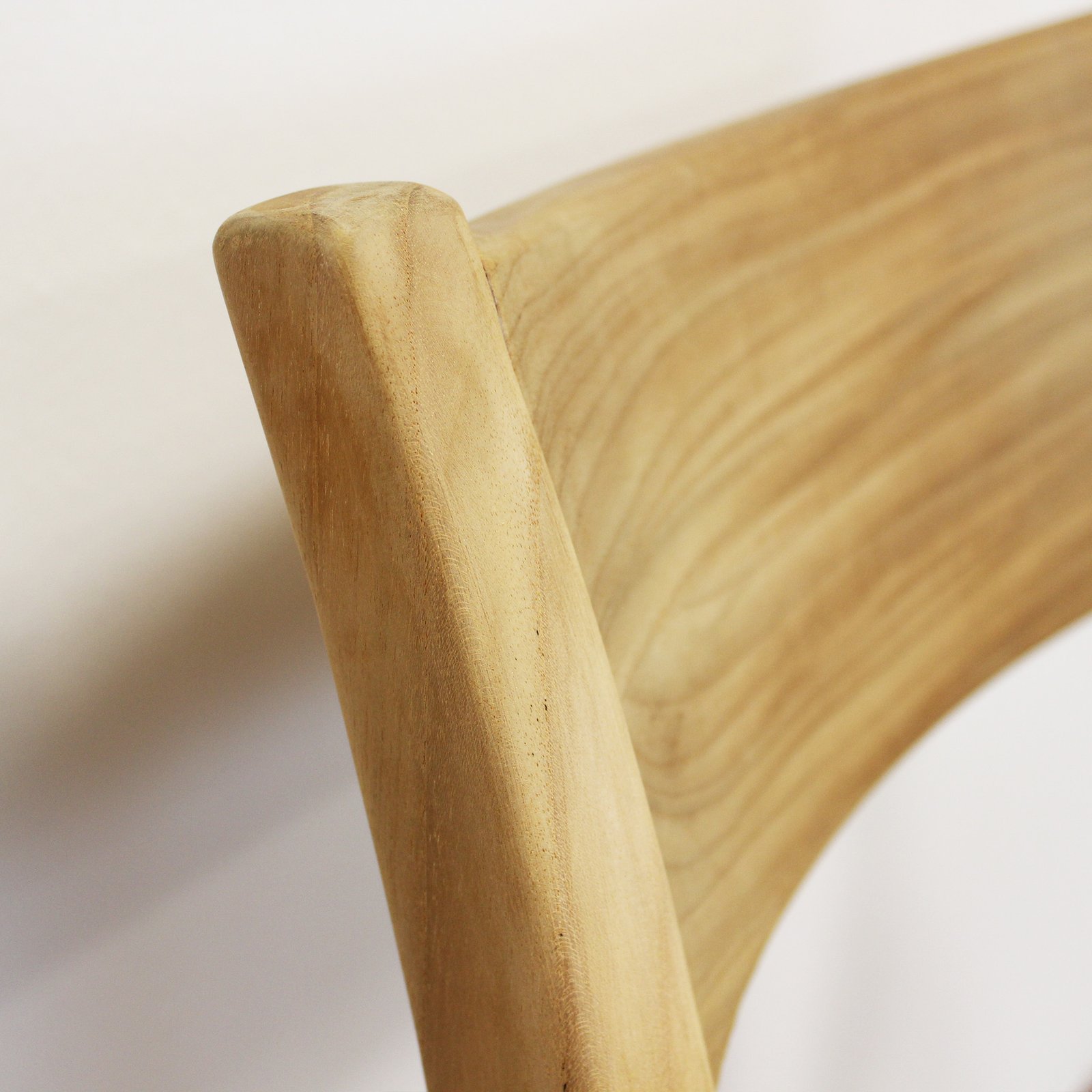 Poltrona da giardino impilabile in teak con seduta intrecciata 59x60x80 cm - LORERON