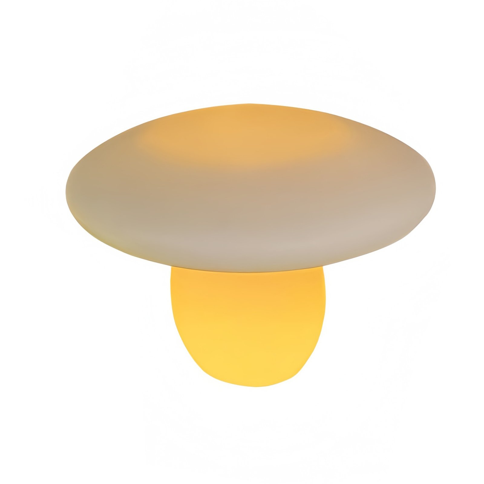 Lampada da giardino a fungo LED RGB con telecomando ricaricabile USB cm 26x66x53 - DELORTIS