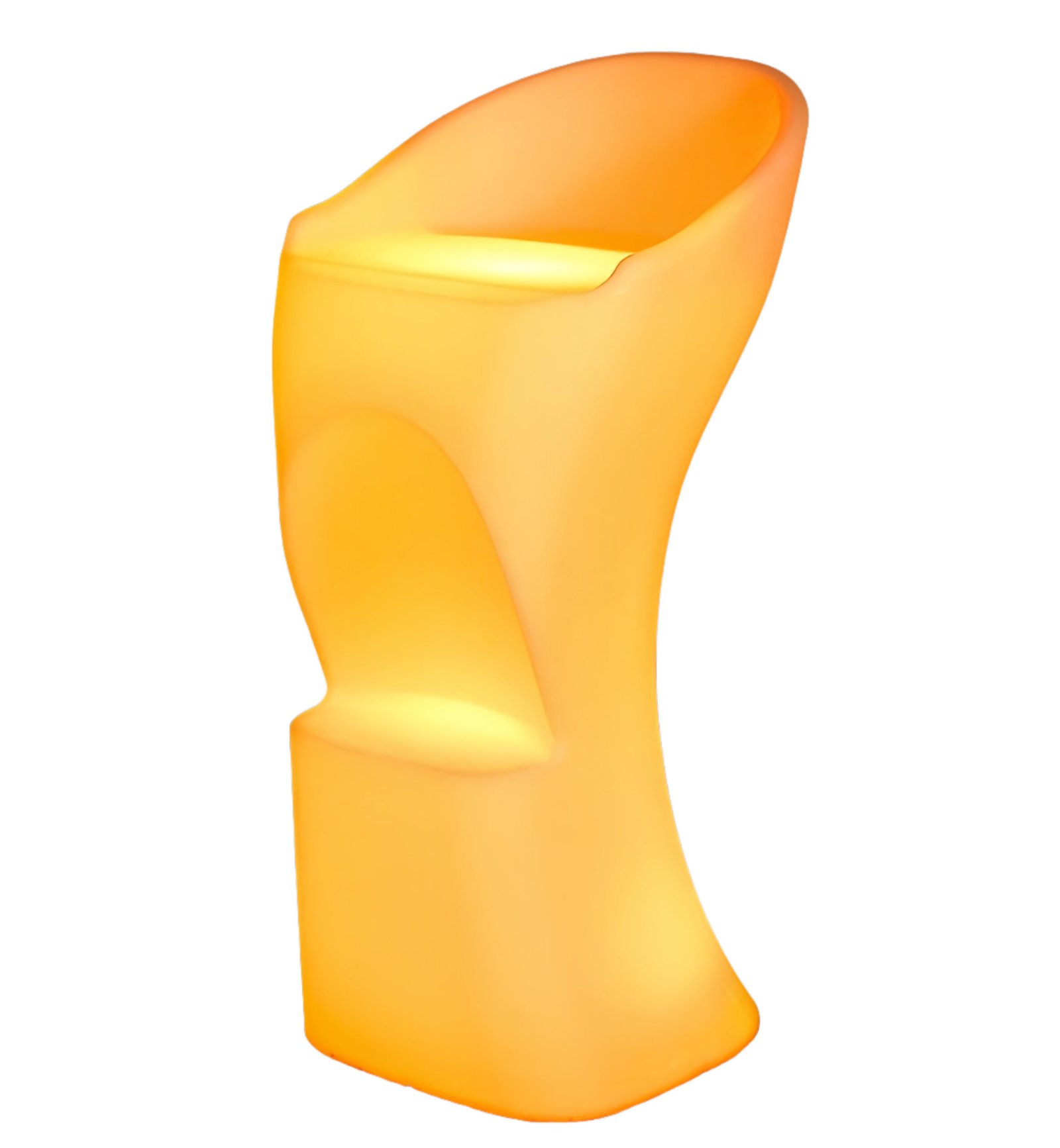Sgabello luminoso RGB da bar per esterni ricaricabile USB cm 40x45x80 - QUORALRIEL