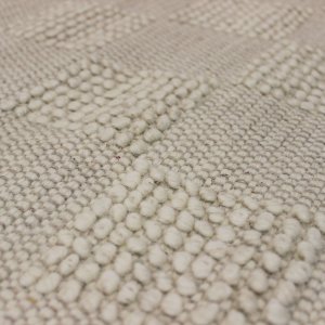 Tappeto in lana avorio con decoro geometrico 120x180 cm - ORADIL Tappeto in lana avorio con decoro geometrico 120x180 cm - ORADIL