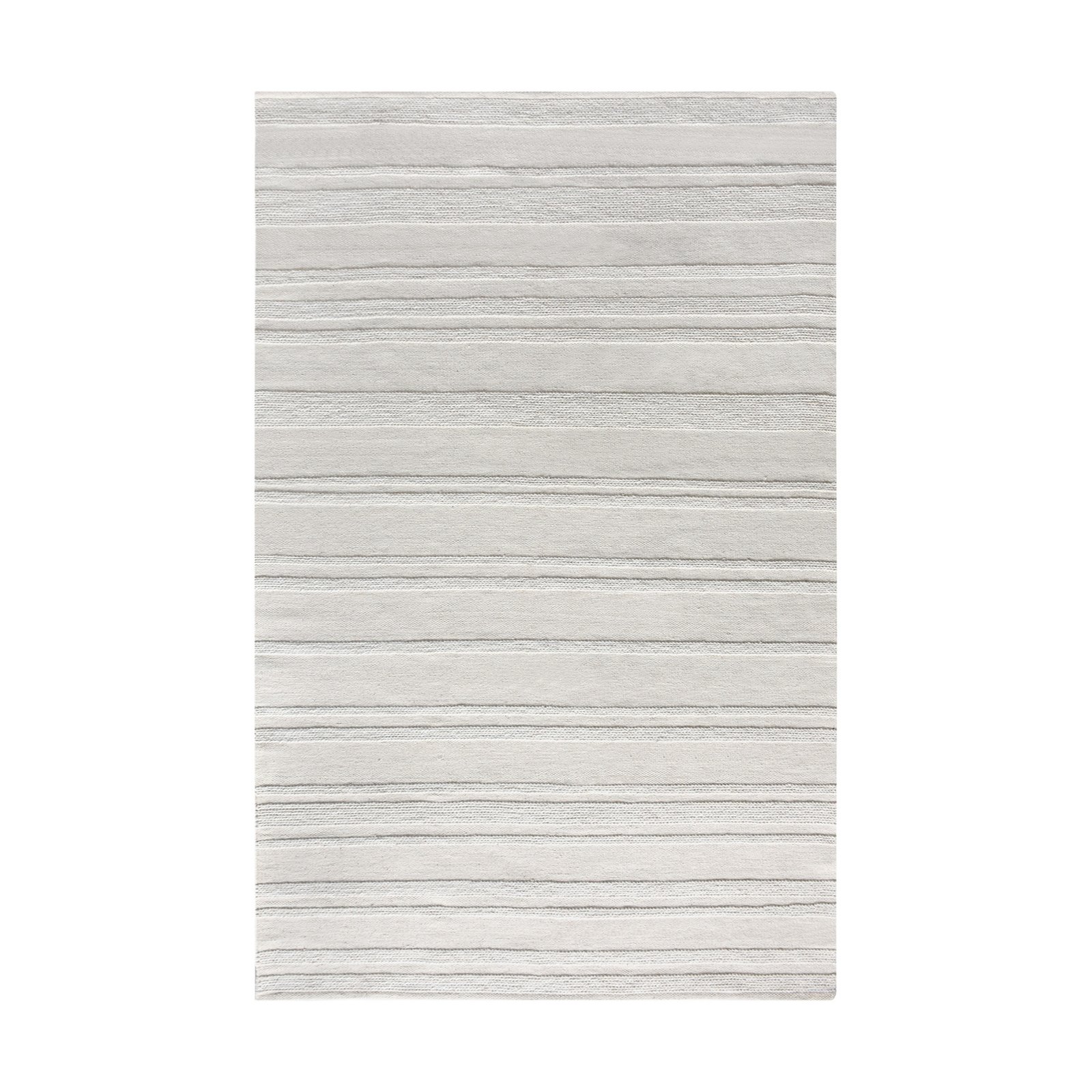 Tappeto in lana avorio a righe 120x180 cm per soggiorno - RALEVEX