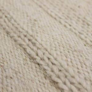 Tappeto in lana avorio a righe 120x180 cm per soggiorno - RALEVEX