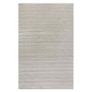 Tappeto rettangolare in lana avorio con decoro intrecciato 160x230 cm - ALERIC Tappeto rettangolare in lana avorio con decoro intrecciato 160x230 cm - ALERIC