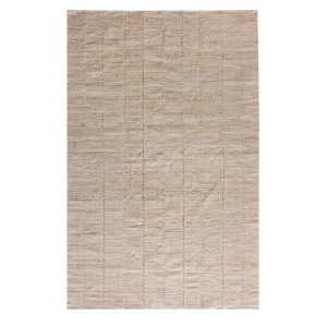 Tappeto rettangolare in lana avorio con decoro geometrico 160x230 cm - WILALVIA Tappeto rettangolare in lana avorio con decoro geometrico 160x230 cm - WILALVIA