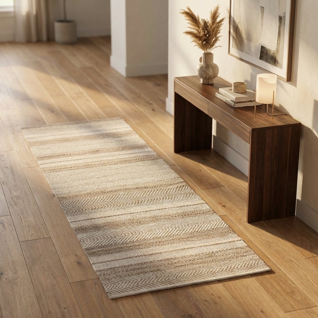 Tappeto in lana avorio con motivo a chevron 160x230 cm - KALOMIRA Tappeto in lana avorio con motivo a chevron 160x230 cm - KALOMIRA