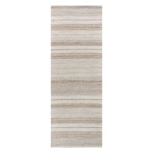 Tappeto in lana avorio con motivo a chevron 160x230 cm - KALOMIRA Tappeto in lana avorio con motivo a chevron 160x230 cm - KALOMIRA