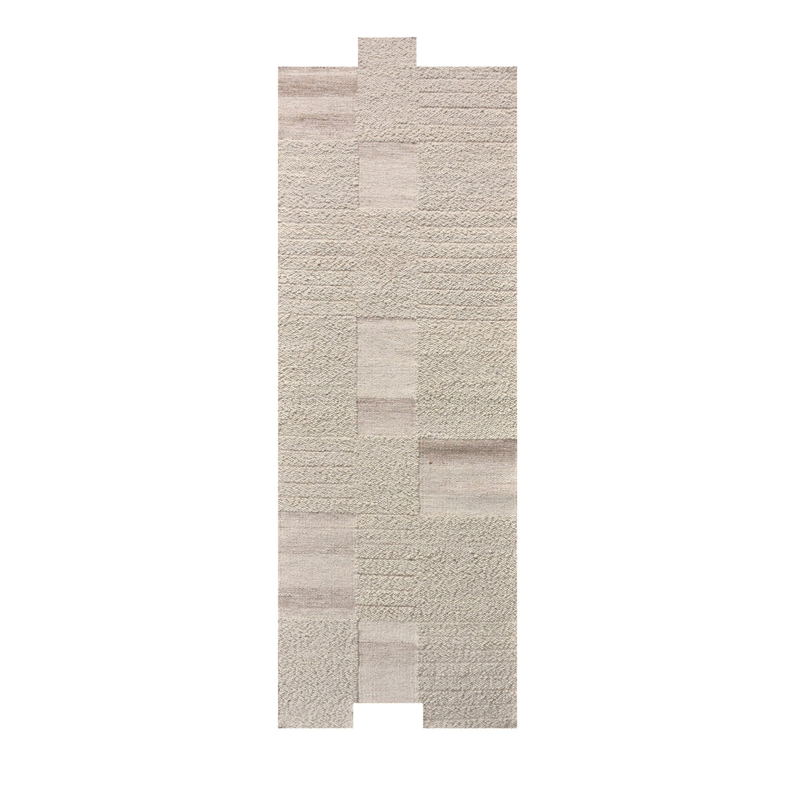 Tappeto in lana avorio con decoro geometrico 120x180 cm - MARELLIA