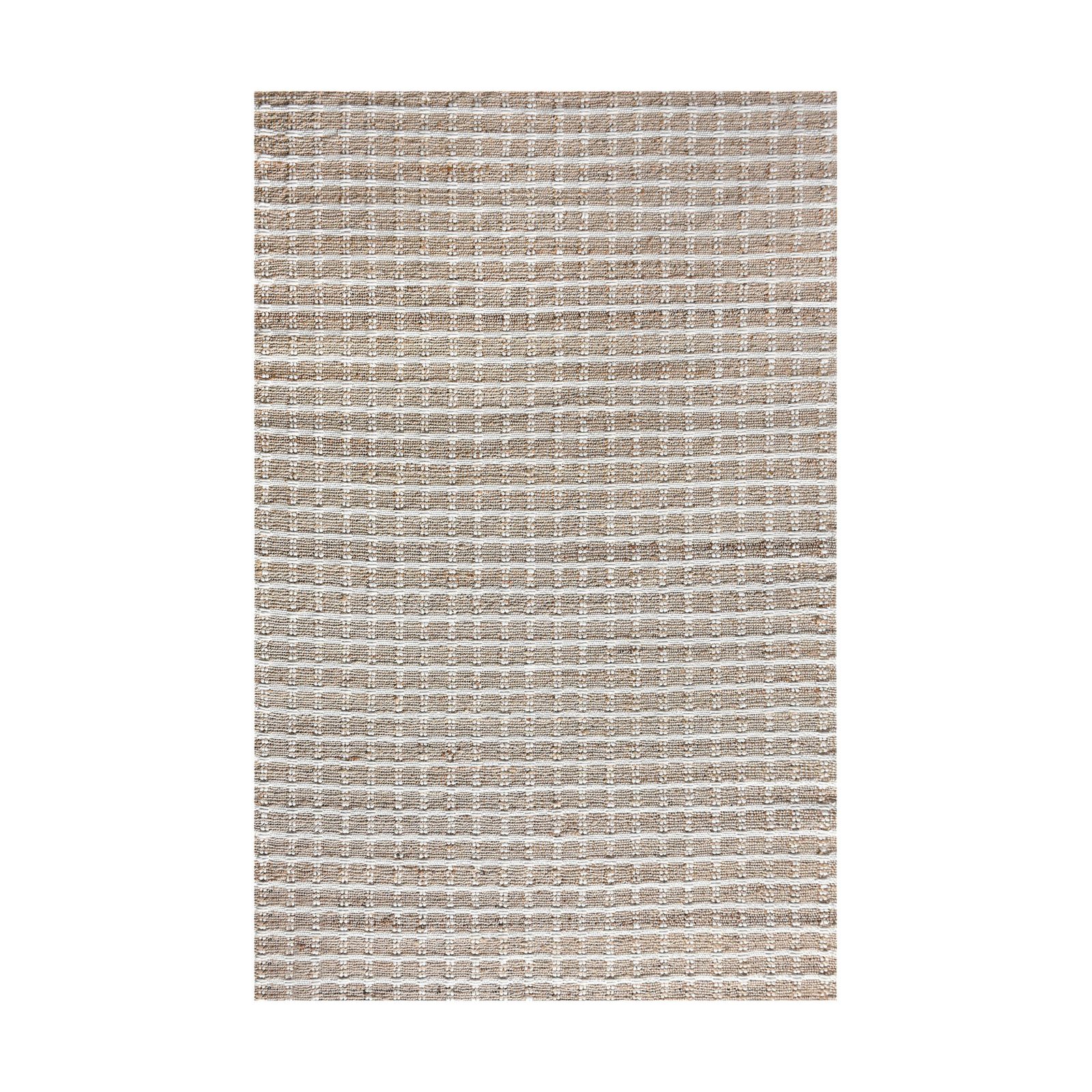 Tappeto in lana avorio a righe 160x230 cm per soggiorno - ALURON Tappeto in lana avorio a righe 160x230 cm per soggiorno - ALURON