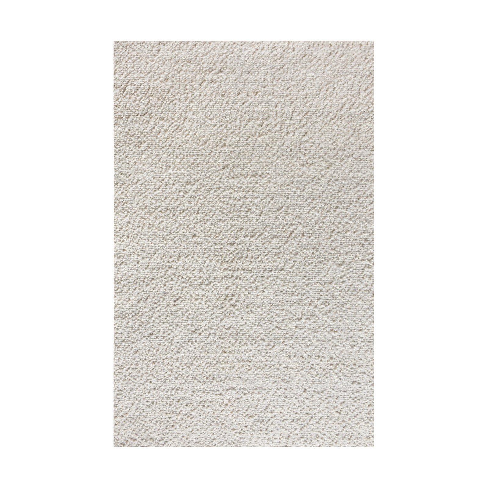 Tappeto in lana avorio tessuto a mano con decoro 160x230 cm - HELIRMOND Tappeto in lana avorio tessuto a mano con decoro 160x230 cm - HELIRMOND