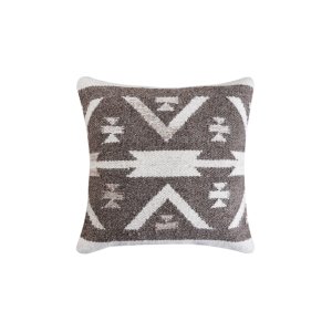 Cuscino decorativo in lana avorio con motivi geometrici etnici 45x45x8 cm - ORORRIC Cuscino decorativo in lana avorio con motivi geometrici etnici 45x45x8 cm - ORORRIC