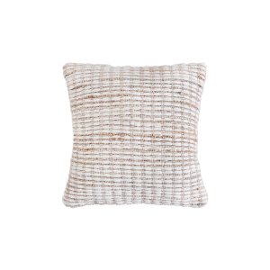 Cuscino decorativo in lana avorio con decoro 45x45x8 cm - GALIRRON